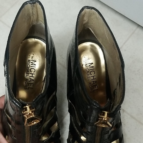 Sexy MICHAEL KORS strappy bootie peep toe heels - Picture 8 of 8